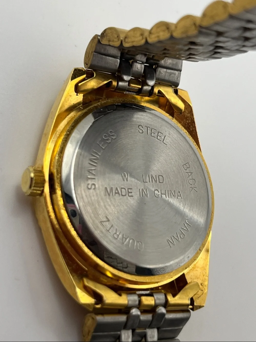 Lindenwold Gold Stainless Bracelet Quartz Watch with Crystal Markers